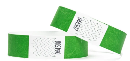 Bracelet Tyvek 25mm Laser blanc avec impression quadri