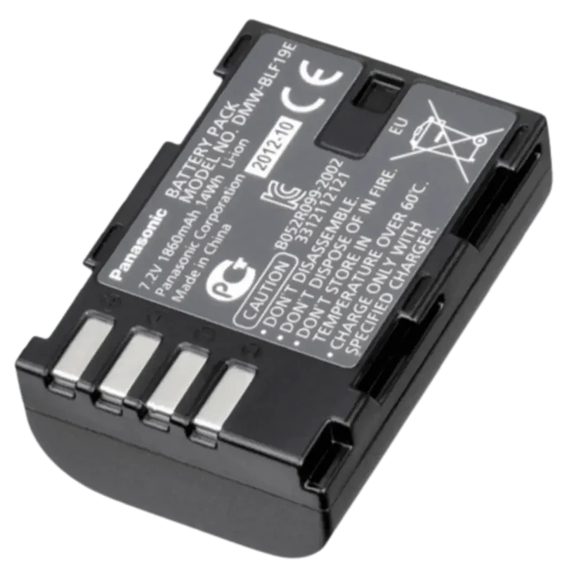 Batterie Panasonic DMW-BLF19 compatible 7.2V 1860mAh Li-ion