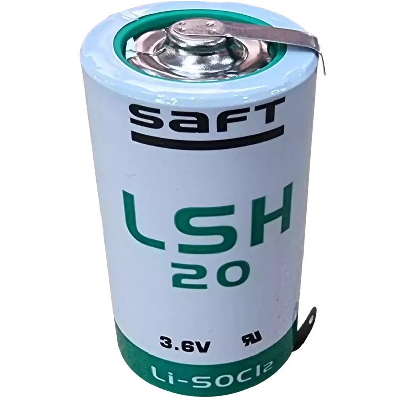 Pile SAFT LSH20 CNR 3,6 V 13 Ah avec languettes à souder