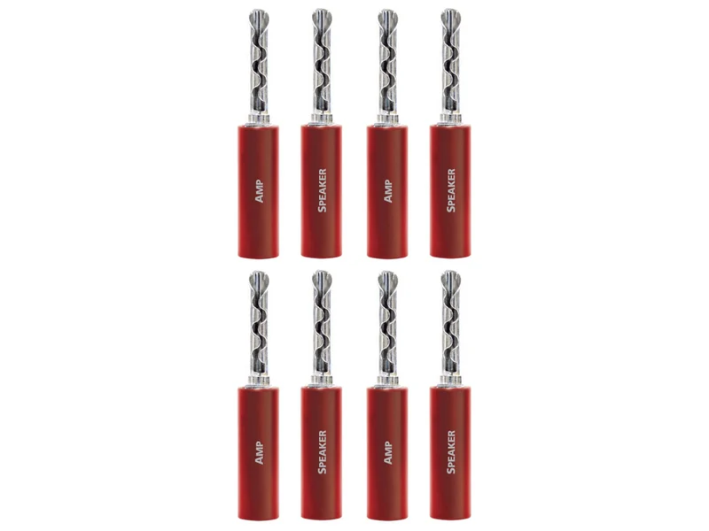 AUDIOQUEST Suregrip 100 BFA/Banane Silver (lot de 8)