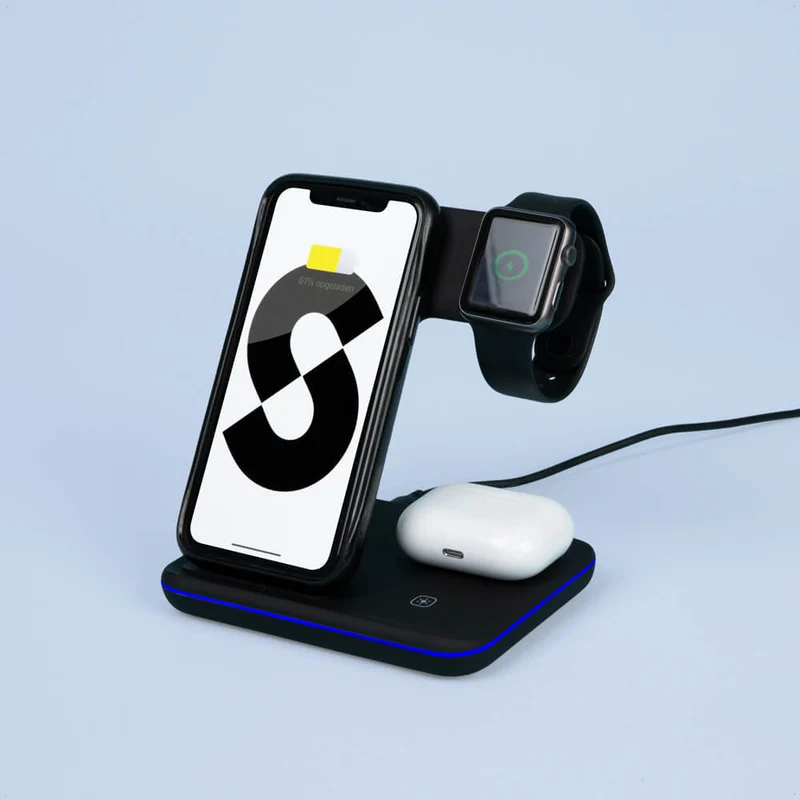 Draadloze oplader 3-in-1 voor Apple en Android