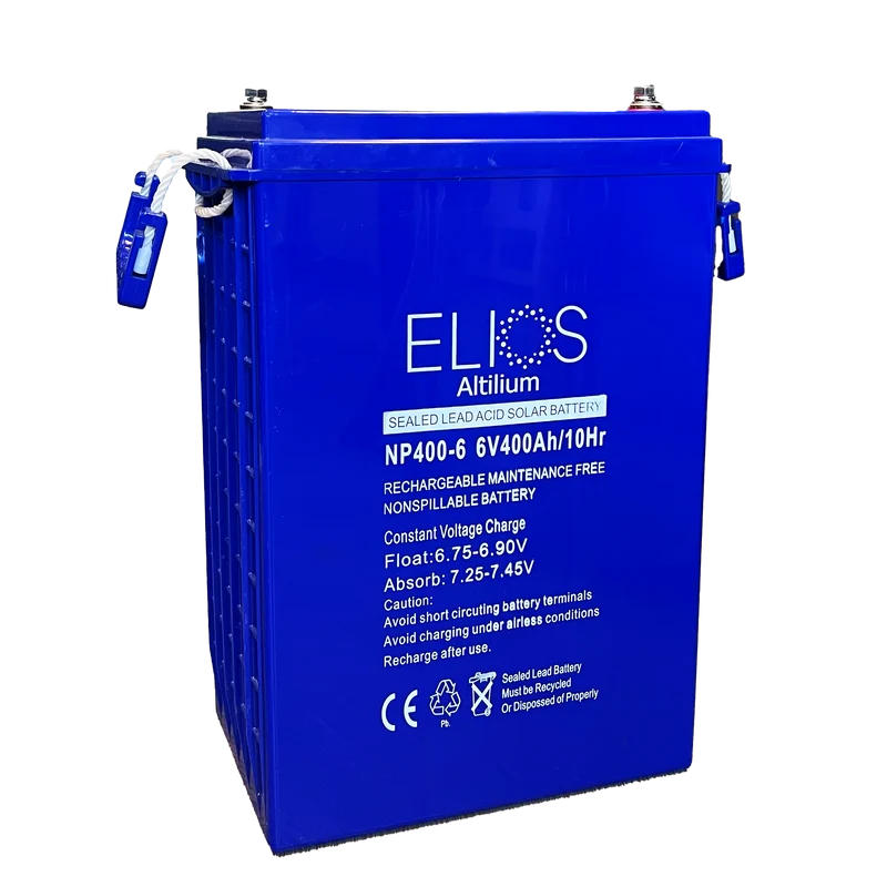 Elios Altilium 6V-400 | Sealed Rechargeable Lead Acid AGM Battery | 6V-400Ah