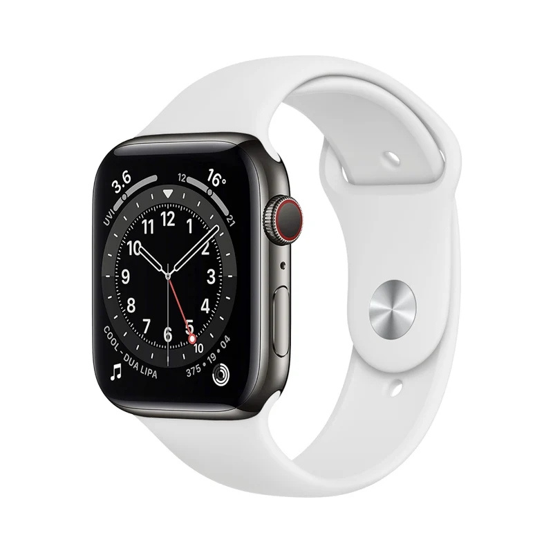 Apple Watch Series 6 Boîtier en acier inoxydable 44mm - Graphite
