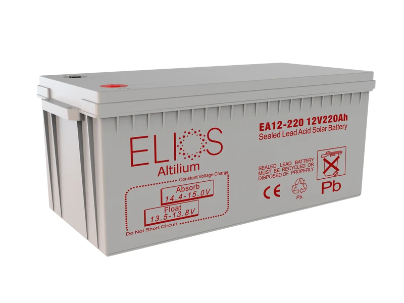 Elios Altilium EA12-220 | Sealed Rechargeable Lead Acid AGM Battery | 12V-220Ah