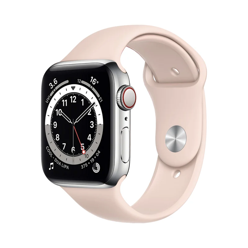 Apple Watch Series 6 Boîtier en acier inoxydable 44mm - Argent