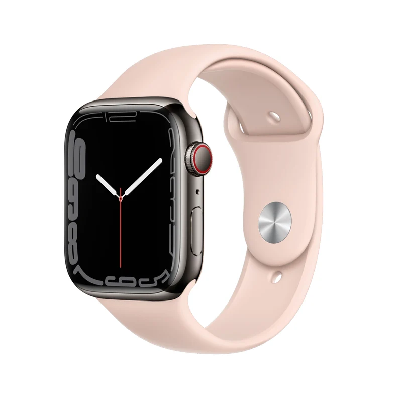 Apple Watch Series 7 Boîtier en acier inoxydable 41mm - Graphite