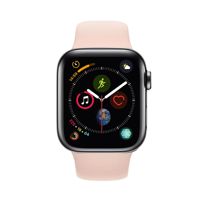 Apple Watch Series 4 Boîtier en acier inoxydable 44mm - Noir