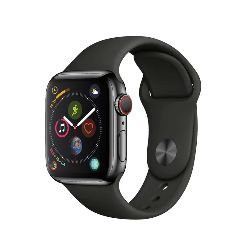 Apple Watch Series 4 Boîtier en acier inoxydable 40mm - Noir