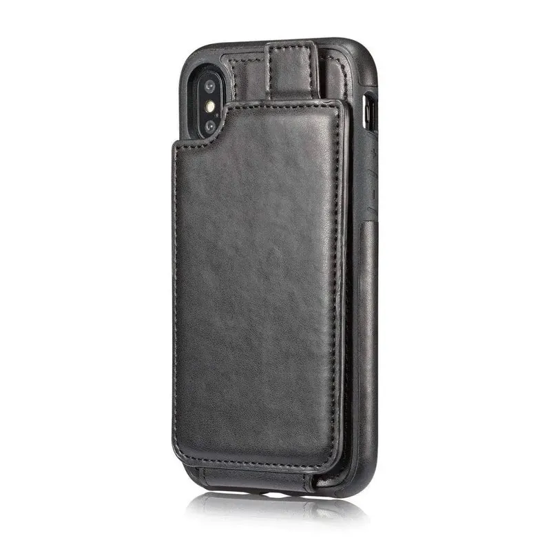 Portefeuille de protection en cuir pour téléphone iPhone X