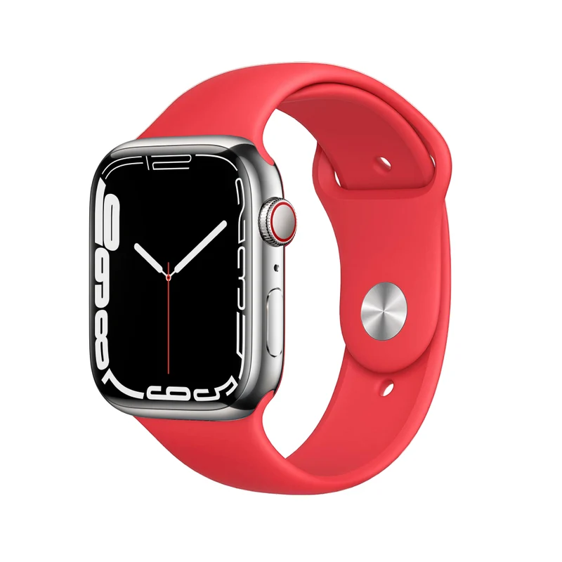 Apple Watch Series 7 Boîtier en acier inoxydable 41mm - Argent
