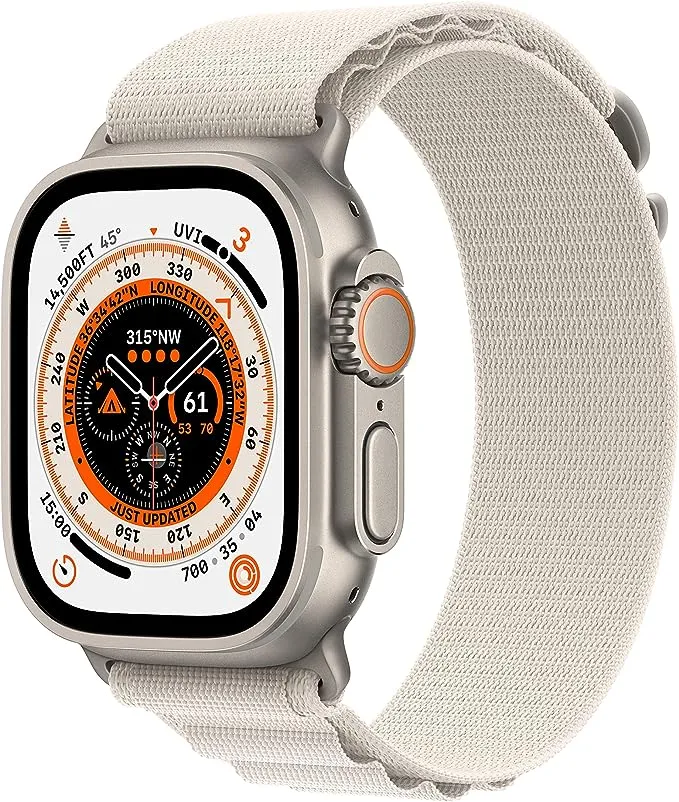 Apple Watch Series Ultra Titane 49 mm Cellular - Titane naturel
