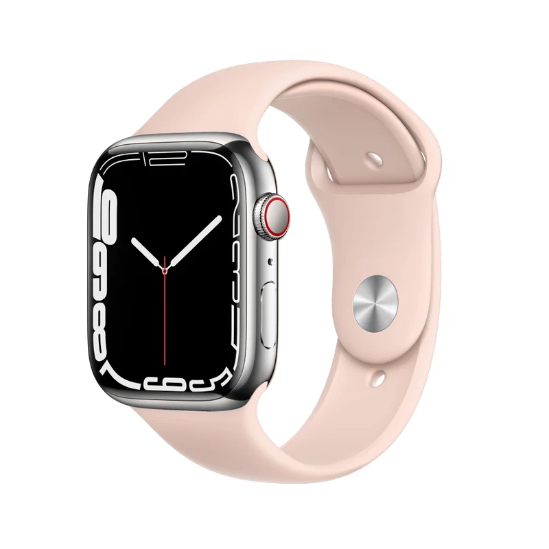 Apple Watch Series 7 Boîtier en acier inoxydable 41mm - Argent