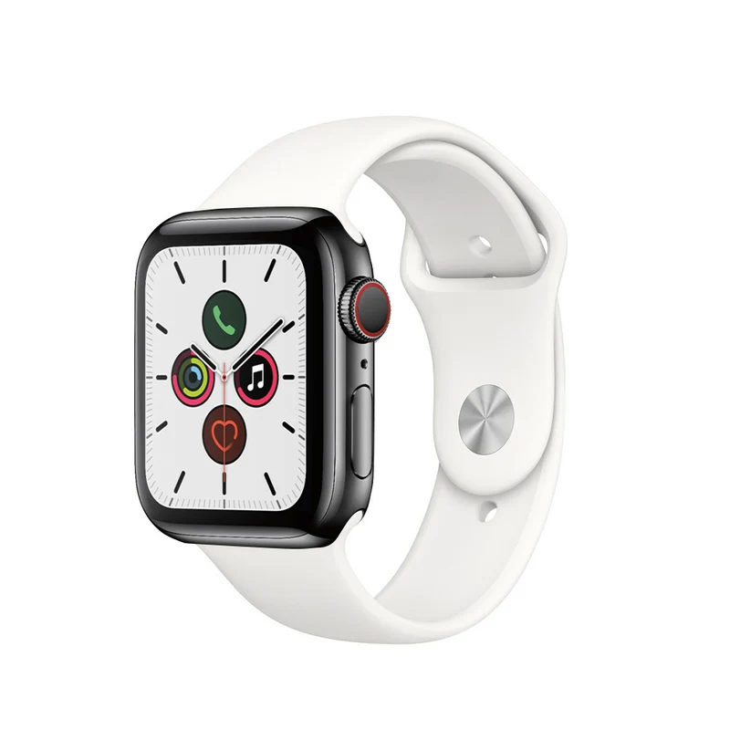 Apple Watch Series 5 Boîtier en acier inoxydable 40mm - Noir