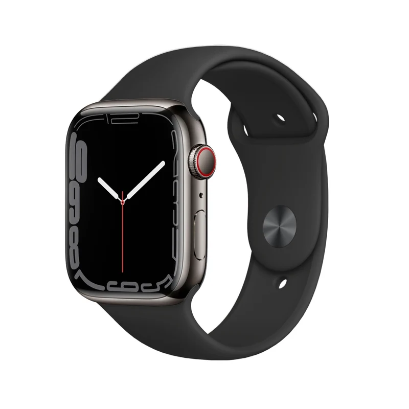 Apple Watch Series 7 Boîtier en acier inoxydable 41mm - Graphite