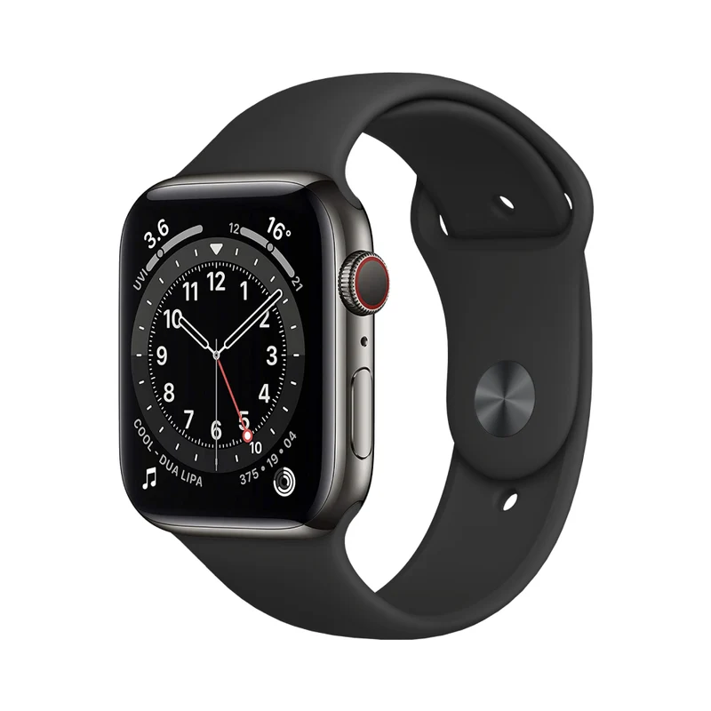 Apple Watch Series 6 Boîtier en acier inoxydable 40mm - Graphite