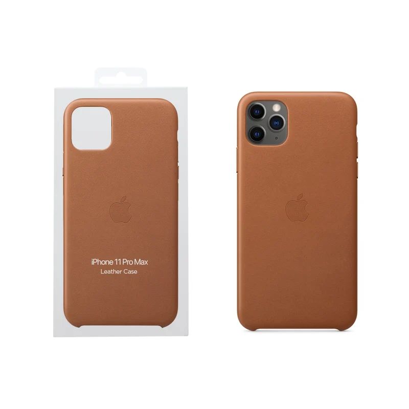 Apple iPhone 11 Pro Max coque en cuir - Havane
