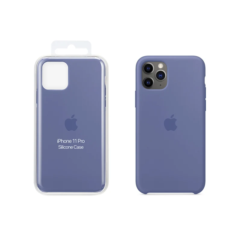 Apple iPhone 11 Pro Coque en Silicone - Bleu Lin - Véritable Nouveau