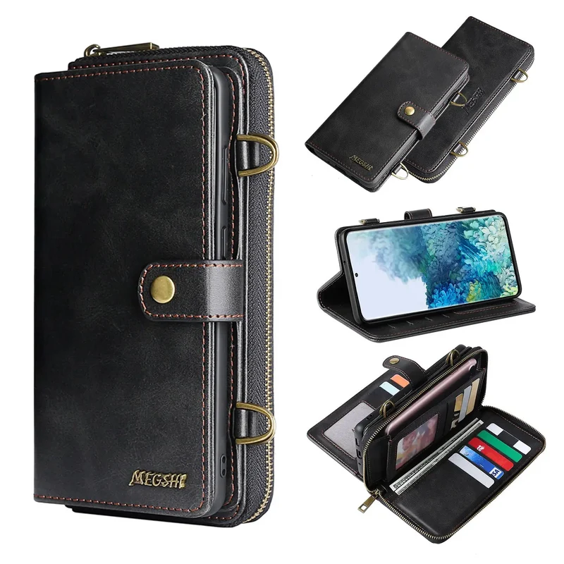 Coque de Téléphone Flip PU MEGSHI